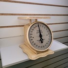 Vintage American Family 25 Lb White Rustic Farmhouse Metal Family Kitchen Scale