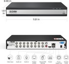 Zosi 16ch H 265  1080p  Cctv 4-in-1 Hybrid Dvr Recorder Security Camera System