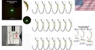 Glow Luminous Shrimp Hooks - Strong Carbon Steel Fishing