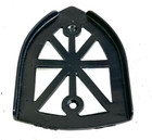 1800s Antique Sad  Flat Iron Trivet Stand Unsigned  Gate Marks  Black Restored