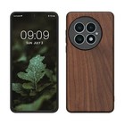  Real Wood Case Compatible With Oneplus 13 Case - Hard Wooden Cover Dark Brown