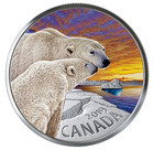 1 Oz Pure Silver Coloured 3-coin Set Rcm - 2019 -   20 Canadian Fauna