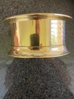 4 5 chelsea Maritime Quartz Ship s Clock  Heavy Brass Case   Good Working Clock 