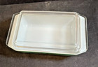 Vintage 1960 s Wheat Teal Green Pyrex  2 Qt Casarole  575-b W lid  Ex 
