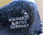 Antique Vintage W h  Morley   Sons Germany Stork Sewing Scissors Shamrock 3