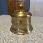 Vintage Art Deco Brass Vanity Box Jar Trinket Style Mcm Decor 5 5    Tall