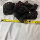 Russ Berrie Dickens Black Teddy Bear W bow Tie Plush Soft Stuffed Animal 14 In