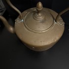Vintage antique Heavy Copper And Brass Tea Kettle  unknown Makers Mark On Bottom
