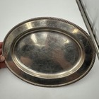 Vintage 1947 Santa Fe Top Marked International Silver Oval Platter 12  X 9 