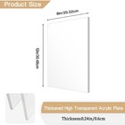 Clear Acrylic Sheet 1 4  Thick  6mm  2-pack For Craft Projects   Signs