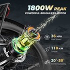 Ebike 26  1800w 36mph Electric Bike Mountain Bicycle Fat Tire E-bike For Adults