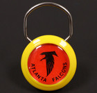 Atlanta Braves Falcons Vtg Keychain Mlb Nfl Baseball Football Key Ring Indian