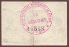 France  Wwi  P o w  Officers Camp  15th Region  5 Centimes  Nd  1914-18 