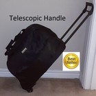 Duffle Bag With Wheels 21  Rolling Airline Carry On Bag Folding Trolley Bag