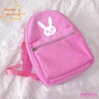 Overwatch D va Ow Dva Pink Backpack Shoulders Bag Travel Bag Velvet 25  13  34cm
