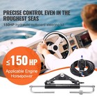 Boat Hydraulic Steering System Kit Marine Outboard Steering 150hp Outboard