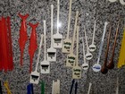 Lot Of Vintage Drink Stir Swizzle Sticks Cocktail Midcentury Plastic Stirrers