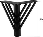 8 Inch Hairpin Furniture Legs Triangle Metal Table Feet Black  4pcs