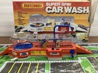 1985 Matchbox Super Spin Car Wash Playset Complete  working With Box Made In Usa