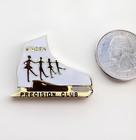 Vintage Figure Skating Virden Precision Club Enamel Lapel Hat Pin Bp