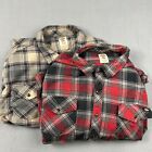 Dickies Flannel Shirt Mens 4xl Lot Of 2 Plaid Heavy Relaxed Fit Long Sleeve Work