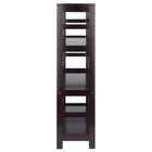 Winsome Wood Storage Shelf 3-tier Wide Solid Composite Wood Espresso Durable