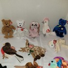 Ty Beanie Baby Lot Of 12 Rare Vintage With Tags Retired Lips Valentino Rudy