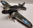 Vintage 1940 s Marx Pressed Steel Wwii Us Army Air Corps Twin Engine Airplane