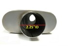 Universal Stainless Steel Straight-through Perforated Performance Muffler 2 25 
