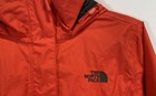 The North Face Women s Resolve Hooded Rain Jacket Red Nylon Waterproof Size M