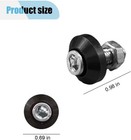 4pcs Motorcycle License Plate Bolts  Aluminum Alloy Car Tag License Plate Screw