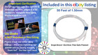 Fiber Optic Lighting Filament - 50ft Of 1 5mm End Glow Filament