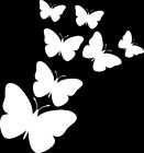 Butterflies Die Cut Vinyl Car Truck Van Window Decal Bumper Sticker Us Seller