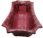 Vintage Ceramic Pottery Planter Gendusa s California Oblong Pink Drip 7 1 4  L