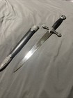 Black Altar Athame With Matching Scabbard  Celtic Style Ritual Knife