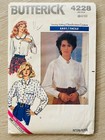 1980s Butterick 4228 Sizes 6 8 10 Shirt   uncut ff