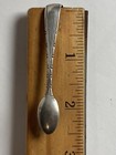 Antique 2 5  Miniature Saccharine Tongs  Sterling Silver England