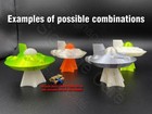 Ufo Alien Spaceship - Ho Scale  3d Printed Area 51 Rocket Flying Saucer Space