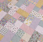Baby Quilt Handmade Girl s Vintage Look Crib Blanket  40  X 40  New