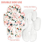 Infant Car Seat Insert  2-in-1 Carseat Head Support For Newborn  Soft Baby Head 