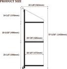 2 4 Pack 3-tier Cargo Shipping Container Shelving Shelf Brackets 22  D X 60  H
