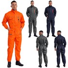 Mens Work Overalls Long Sleeve Dustproof Full Body Jumpsuit Mechanics Workwear 