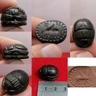 Garnet Old Rare   Near Eastern Sassanian King Seal Stone Stamp Bead