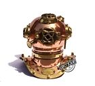 Vintage Copper Polish Scuba Diving Helmet Divers Us Mark Navy Premium Decor gift