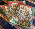 1970s Vintage New Christmas Holiday Bows Fabric Kitschy Retro Nos Nip