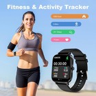 Smart Watch For Men Women Smartwatch 1 83  Iphone Samsung 18 5  Black