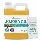 100  Pure Golden Jojoba Oil - Natural Unrefined Cold Pressed  32 Fl Oz