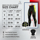 Mens Cycling Padded Tights Coolmax 3d Pad Bike Pants Thermal Riding Trousers