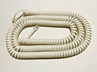 New 25 Ft Coiled Curly Phone Handset Telephone Cord - Ash