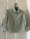 Nautica Boys Blue yellow Plaid Button Down Dress Shirt Size 2t
